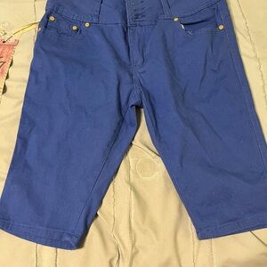 Youth Girls Blue Shorts/Capris Sz. 11